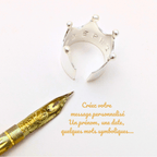 Créez votre message personnalisé pour la bague couronne
