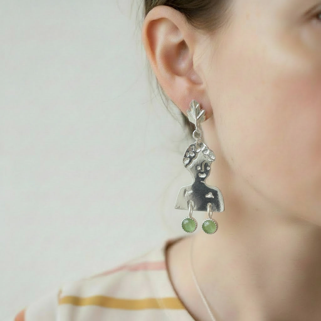 Boucles d'oreilles Gabrielle en argent