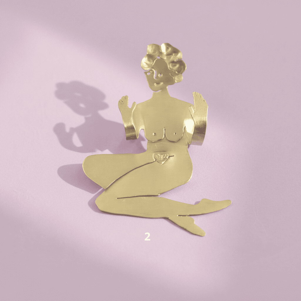 Porte-bijoux Gabrielle en laiton