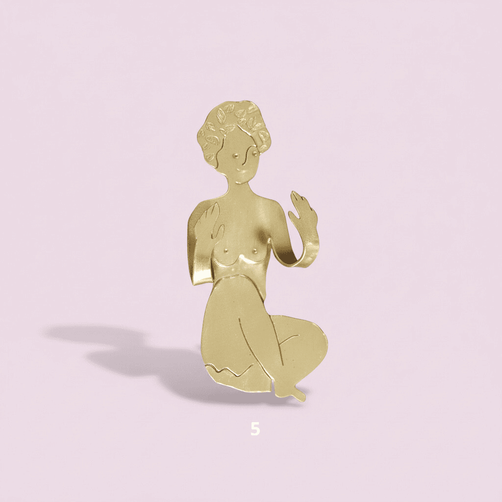 Porte-bijoux Gabrielle en laiton