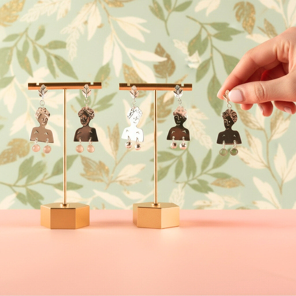 Boucles d'oreilles Gabrielle en argent